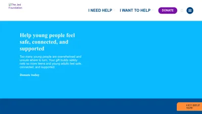 Screenshot preview of jedfoundation.org