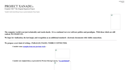 Screenshot preview of xanadu.com