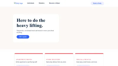 Screenshot preview of dolly.com