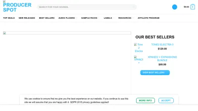Screenshot preview of producerspot.com