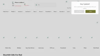 Screenshot preview of fnp.com