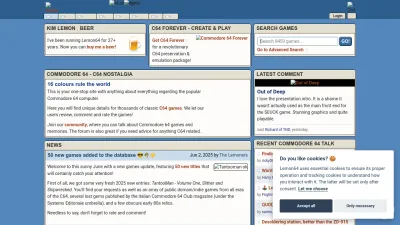 Screenshot preview of lemon64.com