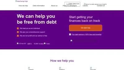 Screenshot preview of stepchange.org