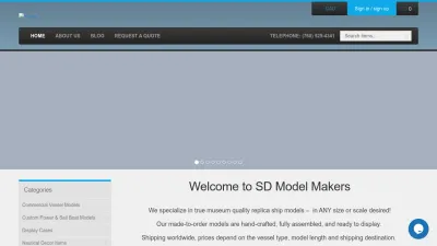 Screenshot preview of sdmodelmakers.com