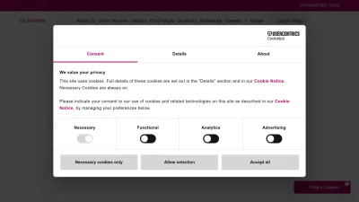 Screenshot preview of linklaters.com