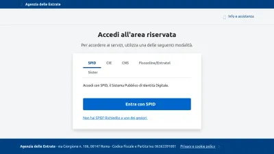 Screenshot preview of telematici.agenziaentrate.gov.it