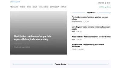 Screenshot preview of techexplorist.com