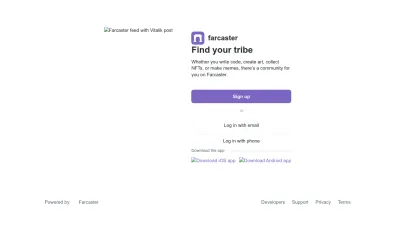Screenshot preview of farcaster.xyz