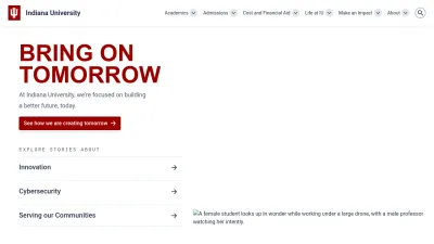 Screenshot preview of iu.edu