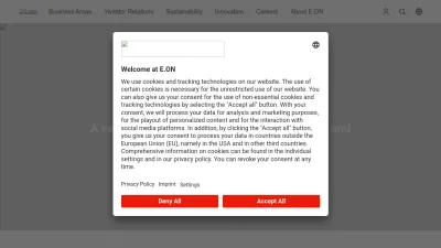 Screenshot preview of eon.com