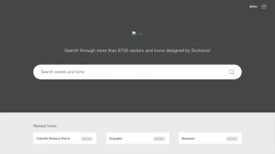 Screenshot preview of dryicons.com