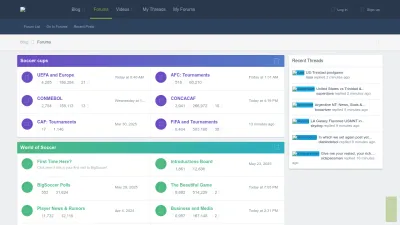 Screenshot preview of bigsoccer.com
