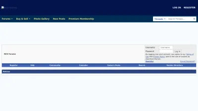 Screenshot preview of rcuniverse.com