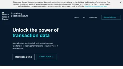 Screenshot preview of secondmeasure.com