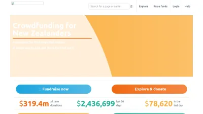 Screenshot preview of givealittle.co.nz