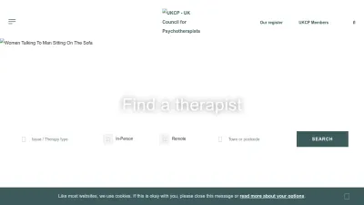 Screenshot preview of psychotherapy.org.uk