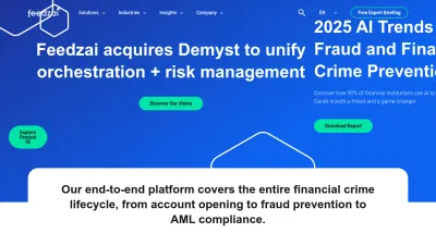 Screenshot preview of feedzai.com