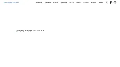 Screenshot preview of rubykaigi.org