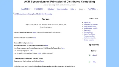 Screenshot preview of podc.org