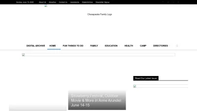 Screenshot preview of chesapeakefamily.com