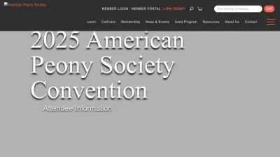 Screenshot preview of americanpeonysociety.org
