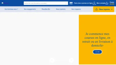 Screenshot preview of biocoop.fr