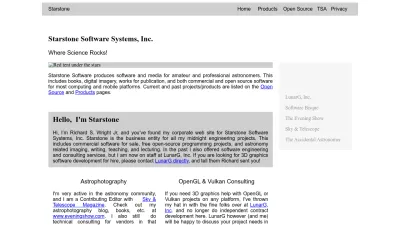 Screenshot preview of starstonesoftware.com