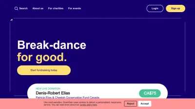 Screenshot preview of givengain.com