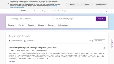 Screenshot preview of jobs.careers.microsoft.com