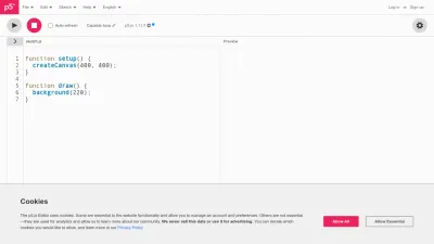 Screenshot preview of editor.p5js.org