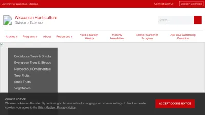 Screenshot preview of hort.extension.wisc.edu