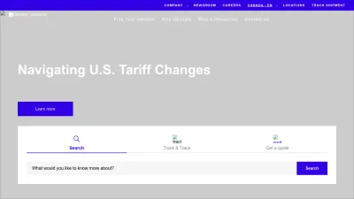 Screenshot preview of geodis.com