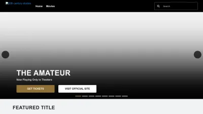 Screenshot of 20thcenturystudios.com