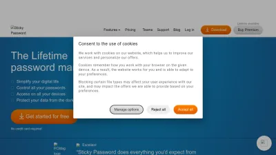 Screenshot preview of stickypassword.com