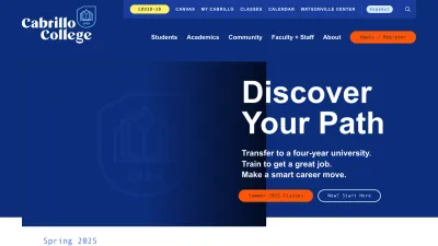 Screenshot preview of cabrillo.edu