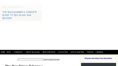 Screenshot preview of odysseyseaglass.com