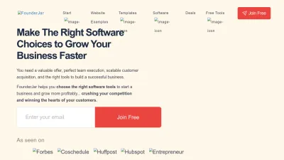 Screenshot preview of founderjar.com