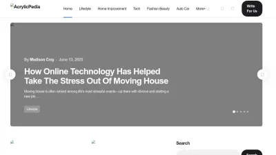 Screenshot preview of acrylicpedia.com
