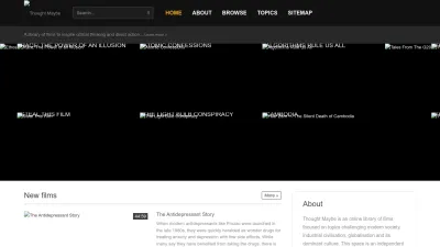 Screenshot preview of thoughtmaybe.com