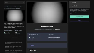 Screenshot preview of merveilles.town