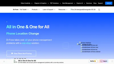 Screenshot preview of drfone.wondershare.com