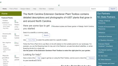 Screenshot preview of plants.ces.ncsu.edu