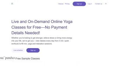 Screenshot preview of yogaia.com