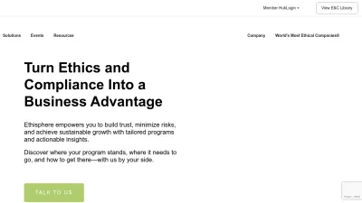 Screenshot preview of ethisphere.com