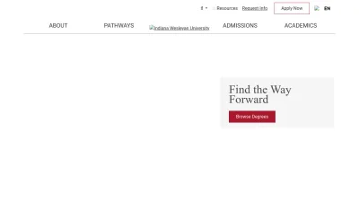 Screenshot preview of indwes.edu