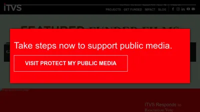 Screenshot preview of itvs.org