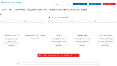 Screenshot preview of planesoffame.org