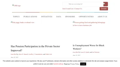 Screenshot preview of crr.bc.edu