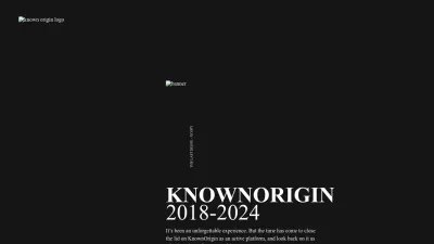 Screenshot preview of knownorigin.io