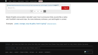 Screenshot preview of youglish.com